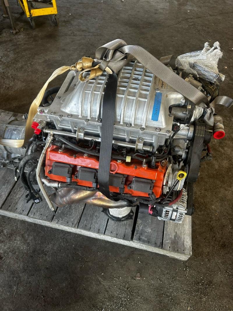 Hellcat engine and transmission for sale from a 2020 Dodge Challenger SRT 6.2L Supercharged HEMI V8 with 8HP90 automatic transmission